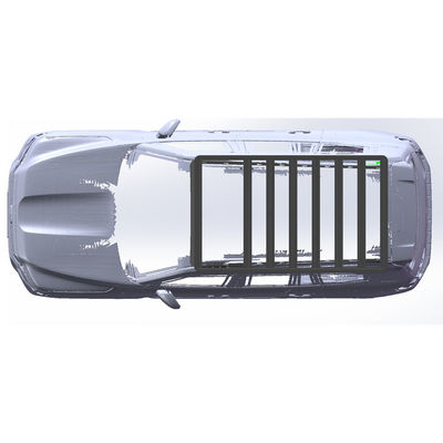 LC300 150*142*5 Flachdachregal Aluminiumlegierung Außenzubehör für 4X4-Fahrzeuge
