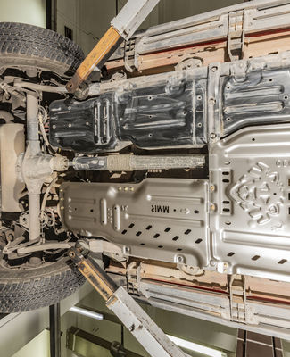 Schwarzes Pulver beschichtet Wrangler JL Auspuffrohr Skid Plate angepasst 2018-2019 Jahr