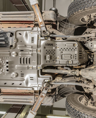 Schwarzes Pulver beschichtet Wrangler JL Auspuffrohr Skid Plate angepasst 2018-2019 Jahr