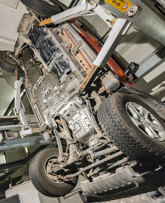 Schwarzes Pulver beschichtet Wrangler JL Auspuffrohr Skid Plate angepasst 2018-2019 Jahr