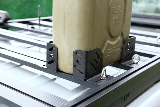 OEM akzeptiert Flachdach-Rack-Erweiterung für Geländefahrzeugzubehör in schwarzer Farbe