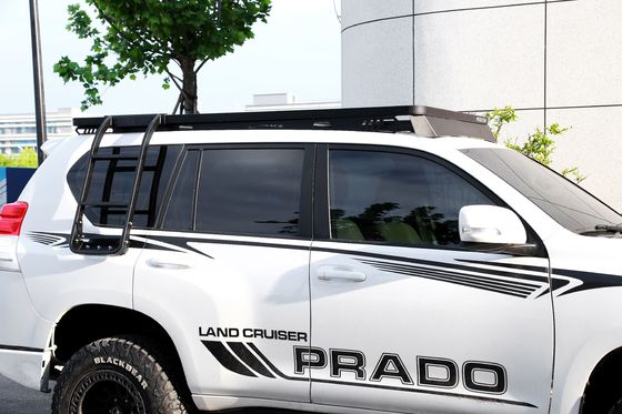 BLACK Pulver überzogen Offroad-Auto-Dachträger für Toyota Prado LC 150 Aluminium