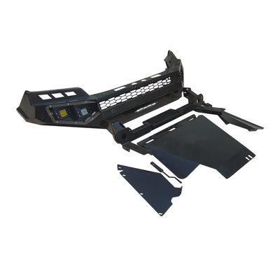 NP300 Schwarze Winde Bull Bar Vorderbumper Hinterbumper mit Reifenträger für Nissan Navara