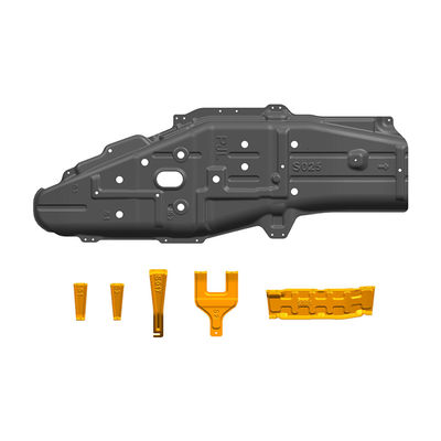 Hochgraue Motorschutzplatten für den Mitsubishi Pajero V93