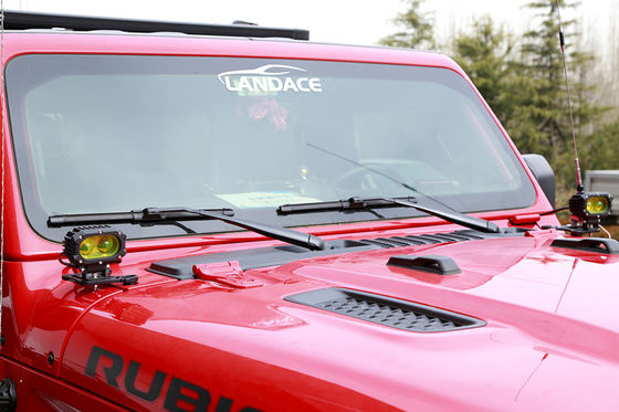 Aluminiumlegierung Schwarze LED-Fahrbeleuchtung Eine Säule Montage Halterung für Wrangler JL JK