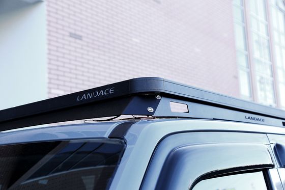 Landace-Logo 4x4 Fahrzeug Außenzubehör Aluminium Windverkleidung Dachträger Tray Plattform Gepäckhalter für Tank 300 Schwarz