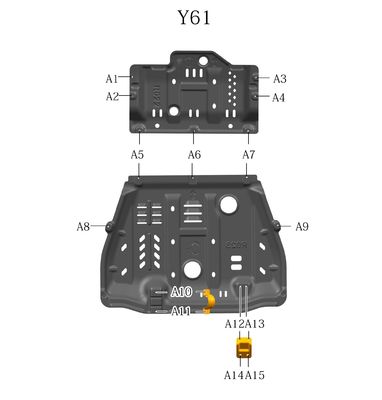 Hochunterkörperschutz für Nissan Patrol Y61 2006-2010 Jahr Original-Auto-Übereinstimmung