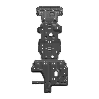 Pulverbeschichtet Nissan Navara Unterfahrzeug Rüstung Motor Schutz Transfer Fall 3D Skid Plate