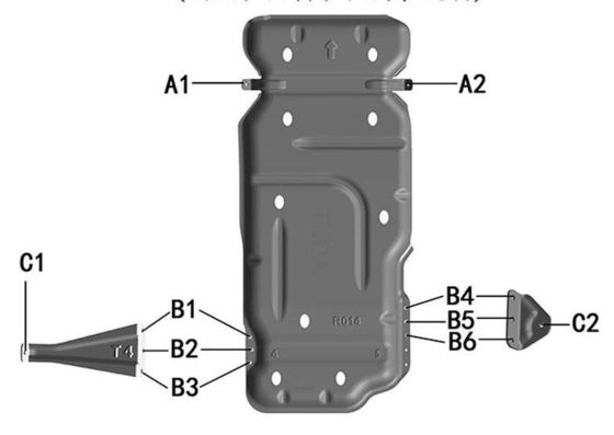 Pulverbeschichtet Nissan Navara Unterfahrzeug Rüstung Motor Schutz Transfer Fall 3D Skid Plate