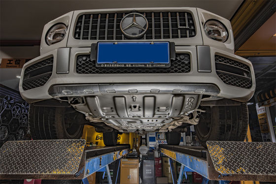 Pulverbeschichtung aus Aluminiumlegierung Motorschutz-Skid-Platte für den Unterkörperschutz von Mercedes-Benz G500
