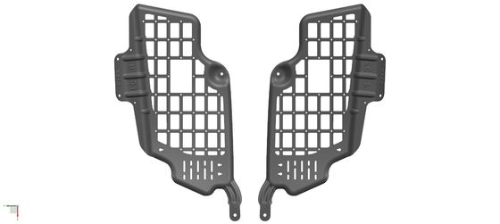 Bequeme Black Molle-Hinterfenster-Speicherplatten für Geländegeräte und Wiederherstellungswerkzeuge