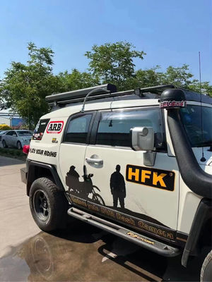 High- 4WD Schwarz Pulverbeschichtung Aluminium Straßendusche für Camping OEM Service akzeptiert