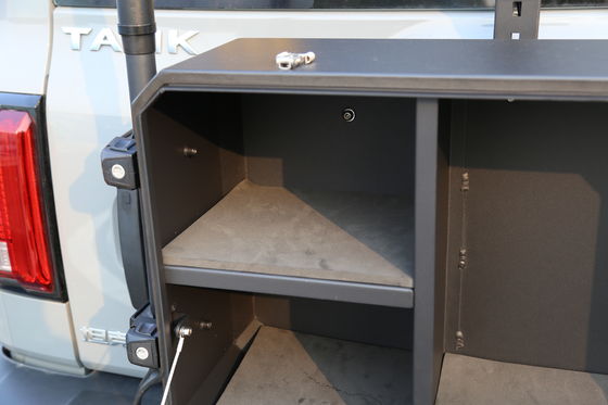 700*450*317mm SCHWARZ Aluminiumbastkasten für Tank 300 Schwerlastkonstruktion 4*4