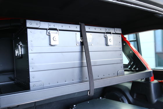 Offroad-Gepäcklager für Jeep Wrangler Schwarzer Aluminium-Legierungsgutkorb