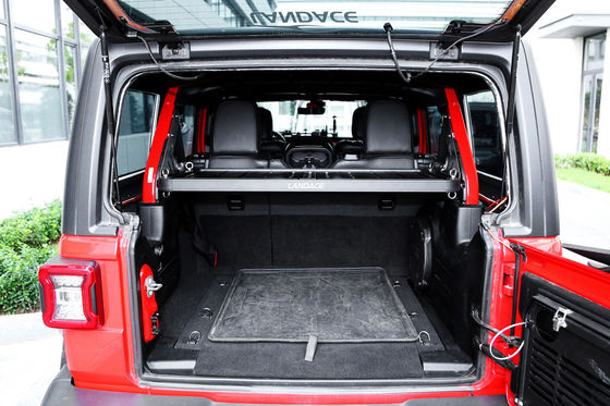 Offroad-Gepäcklager für Jeep Wrangler Schwarzer Aluminium-Legierungsgutkorb