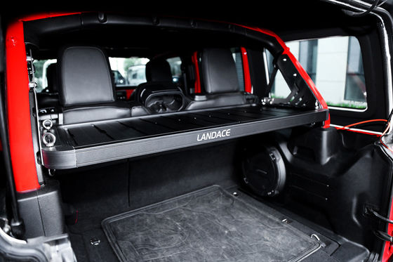 Offroad-Gepäcklager für Jeep Wrangler Schwarzer Aluminium-Legierungsgutkorb