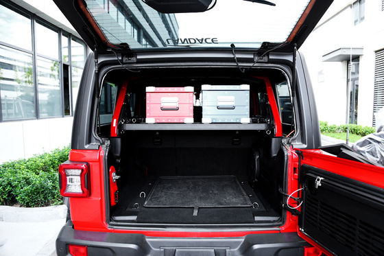 Offroad-Gepäcklager für Jeep Wrangler Schwarzer Aluminium-Legierungsgutkorb
