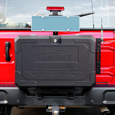 2021- Jeep Wrangler Schwarze Aluminium-Pulver-beschichtete hintere Seitentür Außenlagerbox