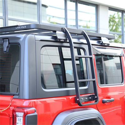 Jeep Wrangler 2008-2013 1500*1425*55mm Pulverbeschichtung Flachdachregale mit Seitenleiter