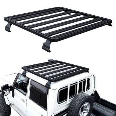Robuste TOYOTA LAND CRUISER LC79 Flachdachregale Plattform Kabine Dachregale Pulver beschichtet