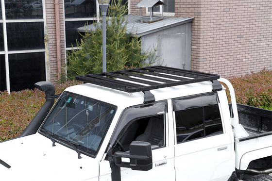 Robuste TOYOTA LAND CRUISER LC79 Flachdachregale Plattform Kabine Dachregale Pulver beschichtet