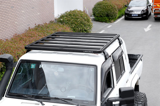 Robuste TOYOTA LAND CRUISER LC79 Flachdachregale Plattform Kabine Dachregale Pulver beschichtet