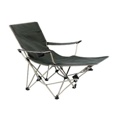 Klappbare Stoff Campingstuhl mit Fußstütze Beinlehne für Outdoor Portable Big Camping