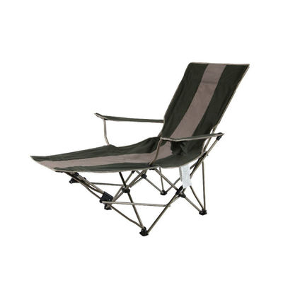Klappbare Stoff Campingstuhl mit Fußstütze Beinlehne für Outdoor Portable Big Camping