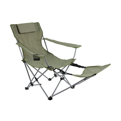 Klappbare Stoff Campingstuhl mit Fußstütze Beinlehne für Outdoor Portable Big Camping