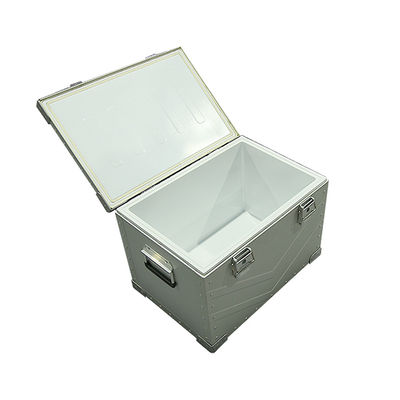 G.W. 8,5 kg Geometrisches Muster Aluminiumlegierung Auto Camping Küchenbox Lagerung Isolierung
