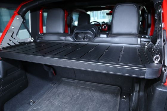Pulverbeschichtung Oberfläche Festiges und einfach zu installierendes Regal für den Gepäckbereich hinter dem Jeep Wrangler