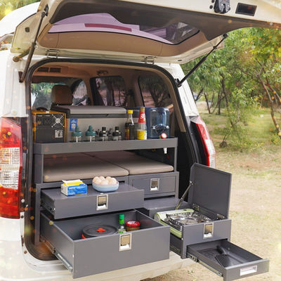 15-20 Tage Vorlaufzeit Pulverbeschichtete Campingküche für SUV Crossover Wagon Truck oder Van