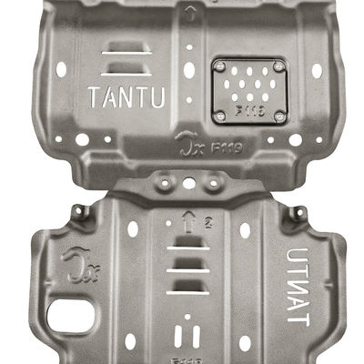 Silber/Schwarz-Skid-Platten-Sets für 18Toyota Tundra Radiator Motor Getriebeübertragung