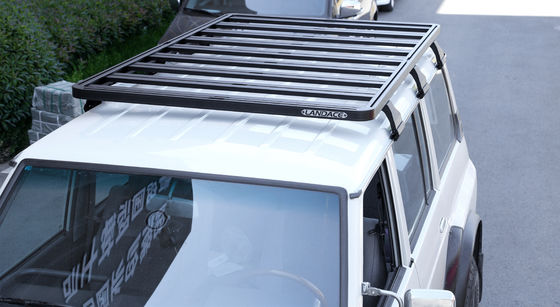 Offroad-Dachträger für NISSAN Y60 Schwarzes Pulverbeschichtungsgepäckträger