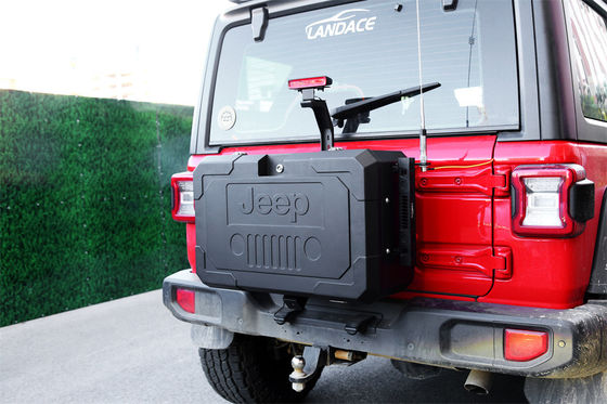 2018- Aluminiumlegierung Heckschachtel Lagerraum Ersatzrad für Jeep Wrangler JL JK