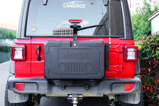 Aluminiumlegierung Rücken Tor Lagerkiste Ersatzrad für Jeep Wrangler JL JK