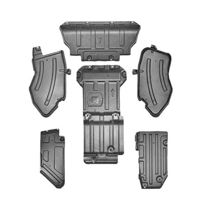 Wrangler JK JL Geländefahrzeuge Schutzunterplatte Silber Splash Mud Flap Schutz