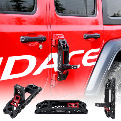 Klappbares Fußpedal für Jeep Wrangler JL JK Anodisierende Aluminiumlegierung CNC-Gravur