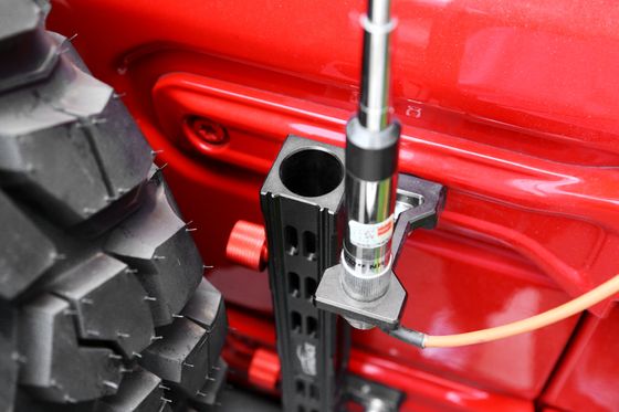 323*78*86 Schwarz Rot Aluminium 4x4 Fahrzeug Außenzubehör Flaggenmast Halter Halter