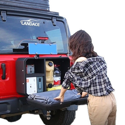 2013-2017 Pulverbeschichtete Aluminium 4x4 Fahrzeug Außenzubehör Lagerkiste für Wrangler JL/JK