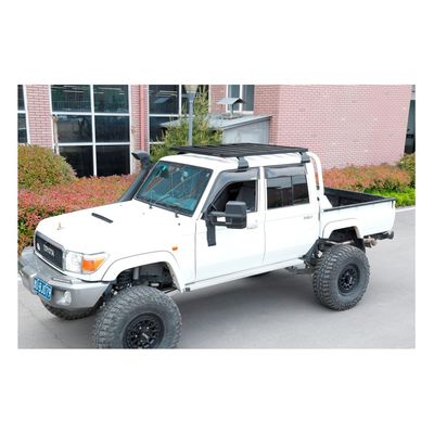 Platzierung Schwarzes Dachregal Gepäckgetriebe Halterung Plattform für TOYOTA LC 79 Pick-up Ute