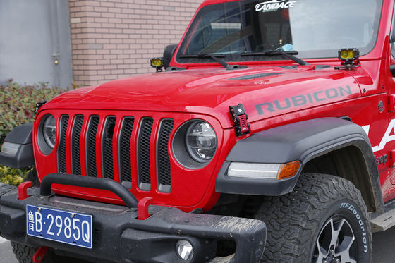 Aluminiumlegierte Haube Schlösser für JEEP Wrangler JK/JL Geländefahrzeug in schwarzrot