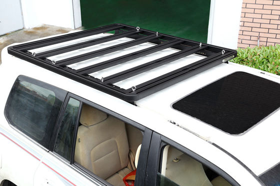 1889*1225mm Anodische Oxidierte Oberfläche Stahl Aluminium Schwarzes Dachregal für Y60 SUV Car Bar 4x4