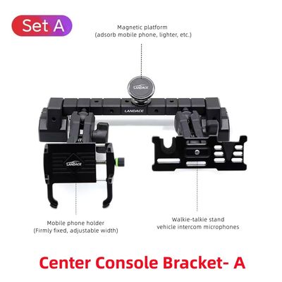 OEM akzeptiert Aluminiumlegierung Center Console Mobiltelefonhalter für Jeep WranglerJL