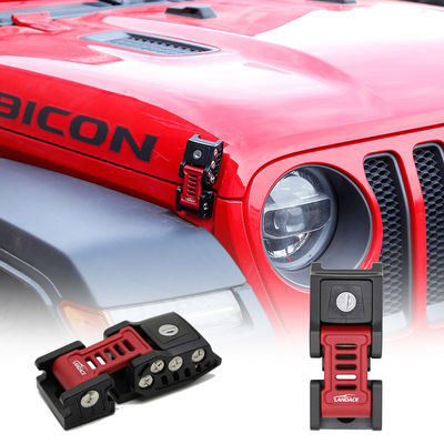 Jeep JL Anpassung 2X Aluminium-Haube Schleusen Schloss Fang Buckle mit Anodisierung Oberfläche