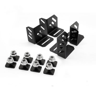 Modernes Design Schwarz Schraubwaschmaschine Dachregal Plattform Dreh- und Heberring Edelstahl-Augenbolzen