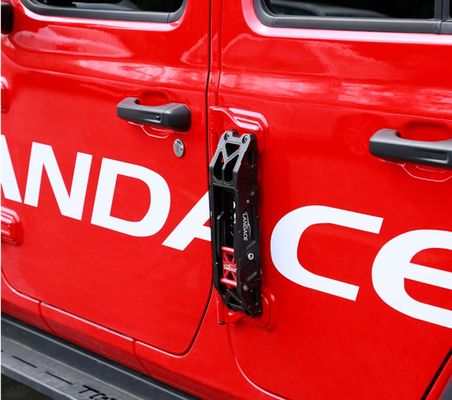 2016-2018 Wrangler Aluminiumlegierung Schwarze Seitentürleiter für Wrangler-Enthusiasten