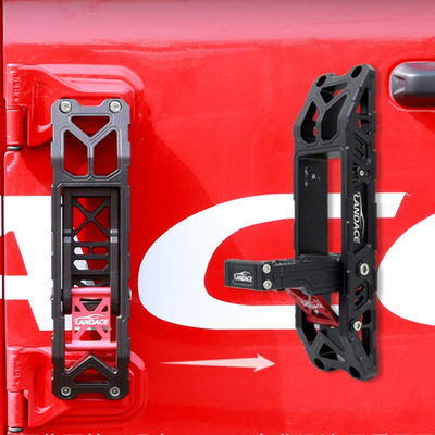 Tested Aluminiumlegierung Klapptür Scharnier Schritt Fuß Pedal Leiter Kit für Jeep Wrangler