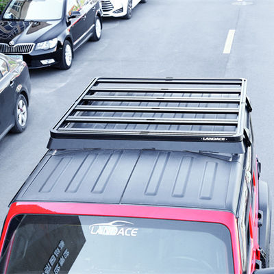 2000*1425*55mm schwarzes Dachregal für Jeep Wrangler JL JK Flat Roof Tray Gepäckhalter