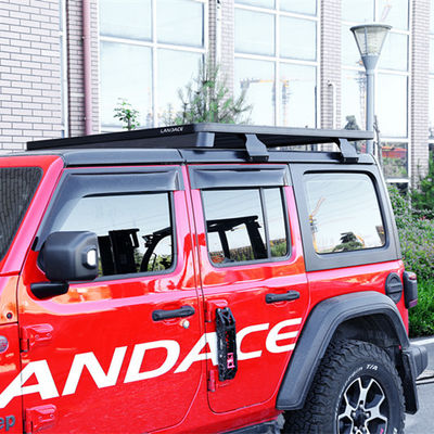 2000*1425*55mm schwarzes Dachregal für Jeep Wrangler JL JK Flat Roof Tray Gepäckhalter
